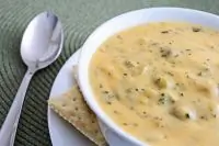 Брокколи со сливками и пармезаном