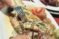 Филе морского языка в виски