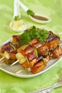 Шашлык из лосося с медом