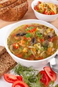 Щи с грибами по монастырски