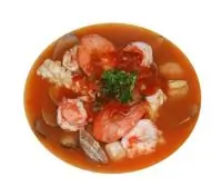 Морские гребешки и тигровые креветки в соусе «Самбука»