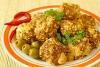 Шарики из свинины с сыром