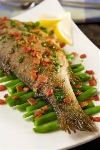 Жареная форель