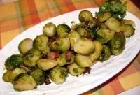 Каштаны с брюссельской капустой