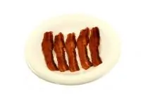 Жареная копченая ветчина