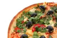 Пицца с сыром моцарелла и вялеными помидорами