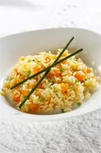 Ризотто с тыквой и колбасой