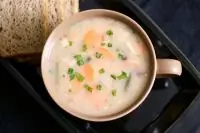 Легкий куриный суп с зеленью