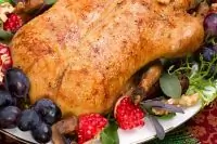 Рождественская утка с розмарином и тимьяном