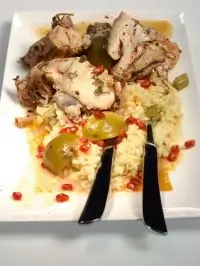 Курица в белом вине в тайском стиле