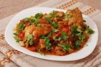 Масляная курица с рисом