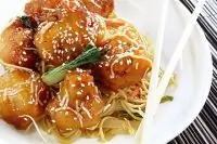 Медовая курица с овощами