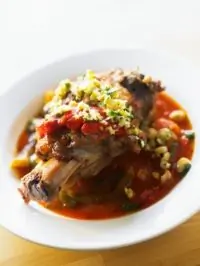 Тушеная баранина с нутом