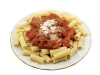 Ригатони с чоризо и томатами