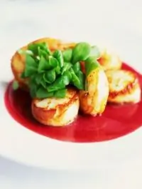 Креветки и гребешки в медовом маринаде