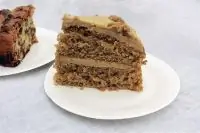 Кофейно-ореховый пирог с кофейным кремом