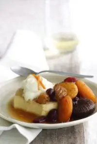 Пудинг из саго и сухофруктов