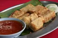 Хрустящий тофу с соусом чили