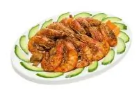 Креветки с имбирем и хересом