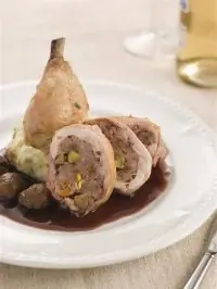 Фаршированные куриные ножки с грибами