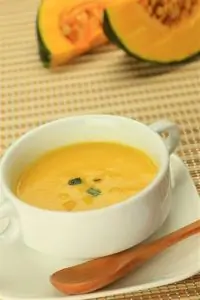 Тыквенный суп-пюре с мандариновым соком