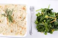 Пирог из картофеля и трески