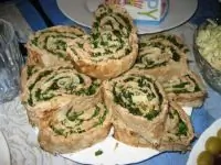 Рулет из лаваша с грибами