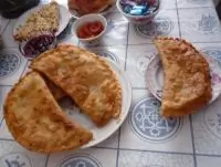 Чебуреки со свининой и говядиной