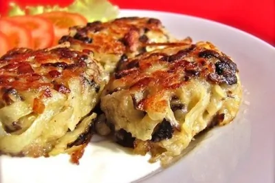 Драники с грибами