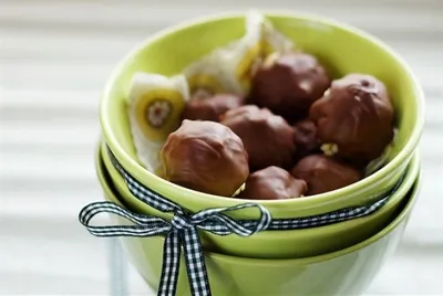 Трюфели в шоколаде с белым крестом