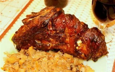 Свиная рулька по чешски