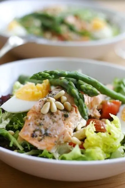 Салат из горбуши с картофелем и перцем