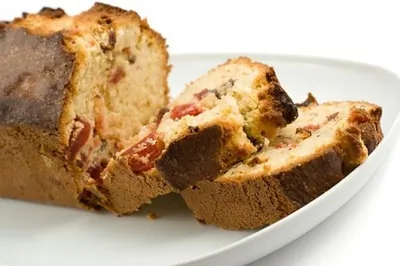 Клубнично-ореховый кекс