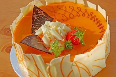 Воздушный апельсиновый торт