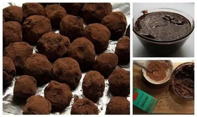 Шоколадные трюфели в какао