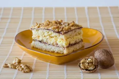 Торт с грецкими орехами