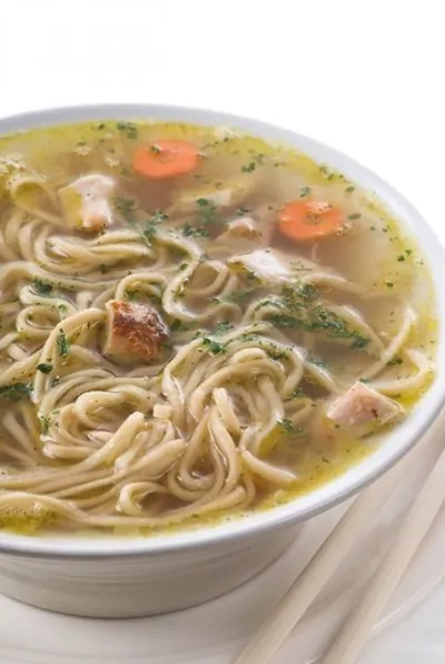 Суп из индейки с яичной лапшой