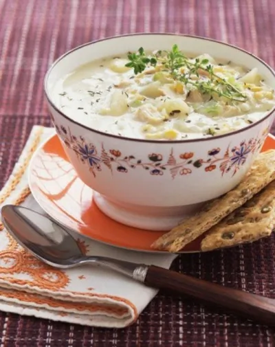 Кукурузно-картофельный чаудер с сыром