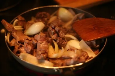 Жаркое из бараньего сердца