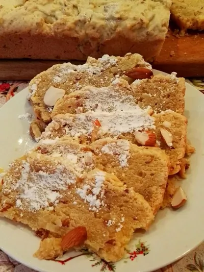 Кукурузно-ореховый пирог