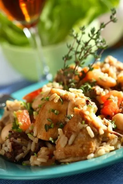 Курица в пиве с рисом