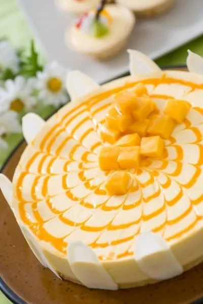 Кокосовый торт с манго