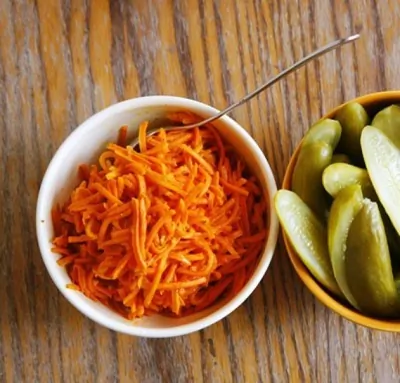 Салат из моркови с имбирем