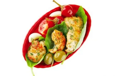 Маринованные куриные ломтики