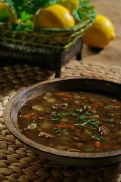 Пряный чечевичный суп