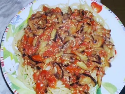 Паста с баклажанами