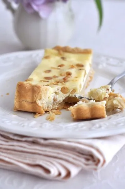 Лимонный чизкейк с кедровыми орехами