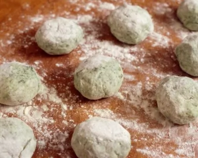 Кнедлики с зеленью