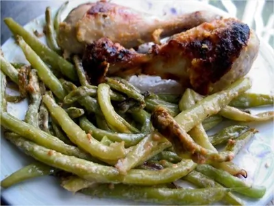 Гарнир из стручковой фасоли