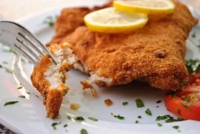 Курица в чесночной панировке